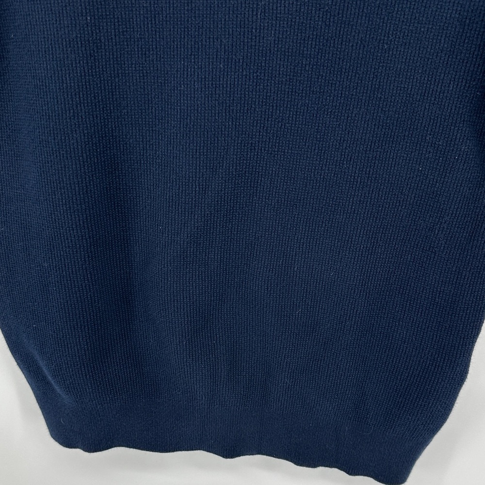 Reiss Men's Old Money Gentleman Retro Business Navy Short Sleeve Polo Shirt SzM - Picture 6 of 15